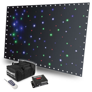 BeamZ 3x2m SparkleWall LED Star Cloth Backdrop with Remote – RGBW