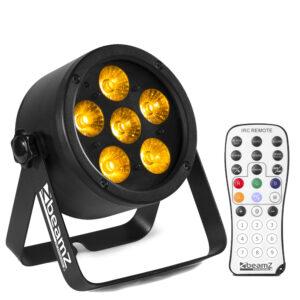 BeamZ BAC302 Aluminium LED Par Can Light – 6x 12W