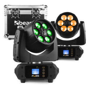 BeamZ Pro Fuze610Z LED Moving Head Wash Lights with Flight Case