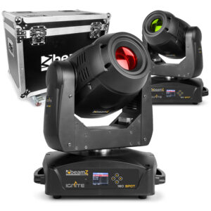 BeamZ Pro IGNITE180 LED Moving Head Spot Lights with Flight Case