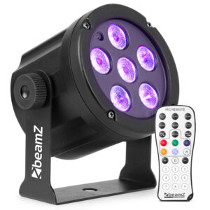 BeamZ SlimPar30 UV Par Can Light – 6x 2W