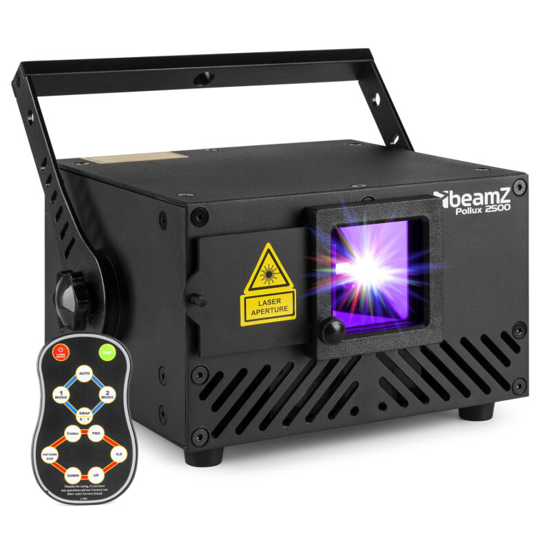 BeamZ Pollux 2500 Professional Analog Stage Laser System – 2.5W