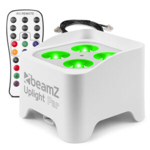 BeamZ BBP90W Wireless Battery Operated Uplight Par – 4x 4W White