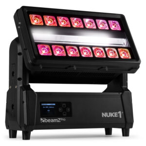 BeamZ NUKE1 Motorized LED Strobe & Beam Waterproof Wash Light