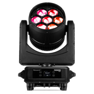 2x BeamZ Pro Nereid760 Outdoor LED Bee Eye Moving Head with Zoom & Flightcase